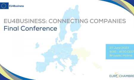ФІНАЛЬНА КОНФЕРЕНЦІЯ ПО ПРОЕКТУ EU4BUSINESS: CONNECTING COMPANIES ВІДБУДЕТЬСЯ 27 ЧЕРВНЯ