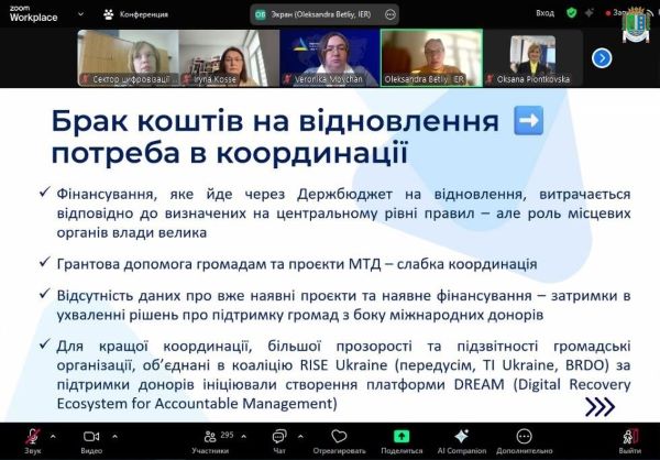 КООРДИНАЦІЯ ДОНОРІВ ДЛЯ ВІДНОВЛЕННЯ УКРАЇНИ: “ПІСЛЯ USAID”
